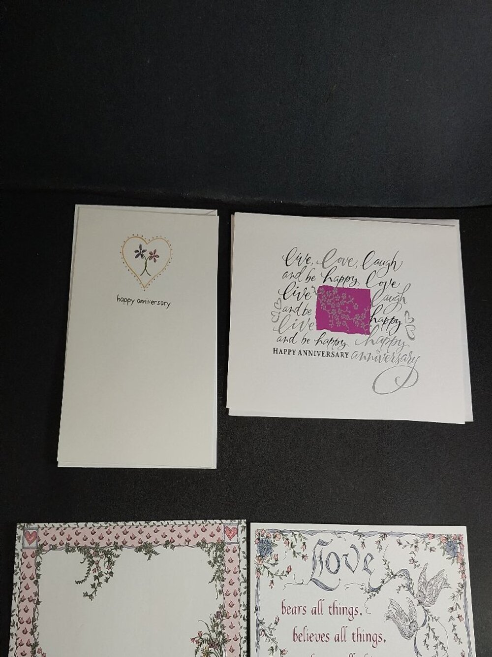 Anniversary Greeting Cards: Set of 3